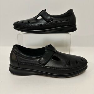 SAS‎ Roamer Women's Sz 11 M Black Leather Mary Jane Casual Comfort Shoes